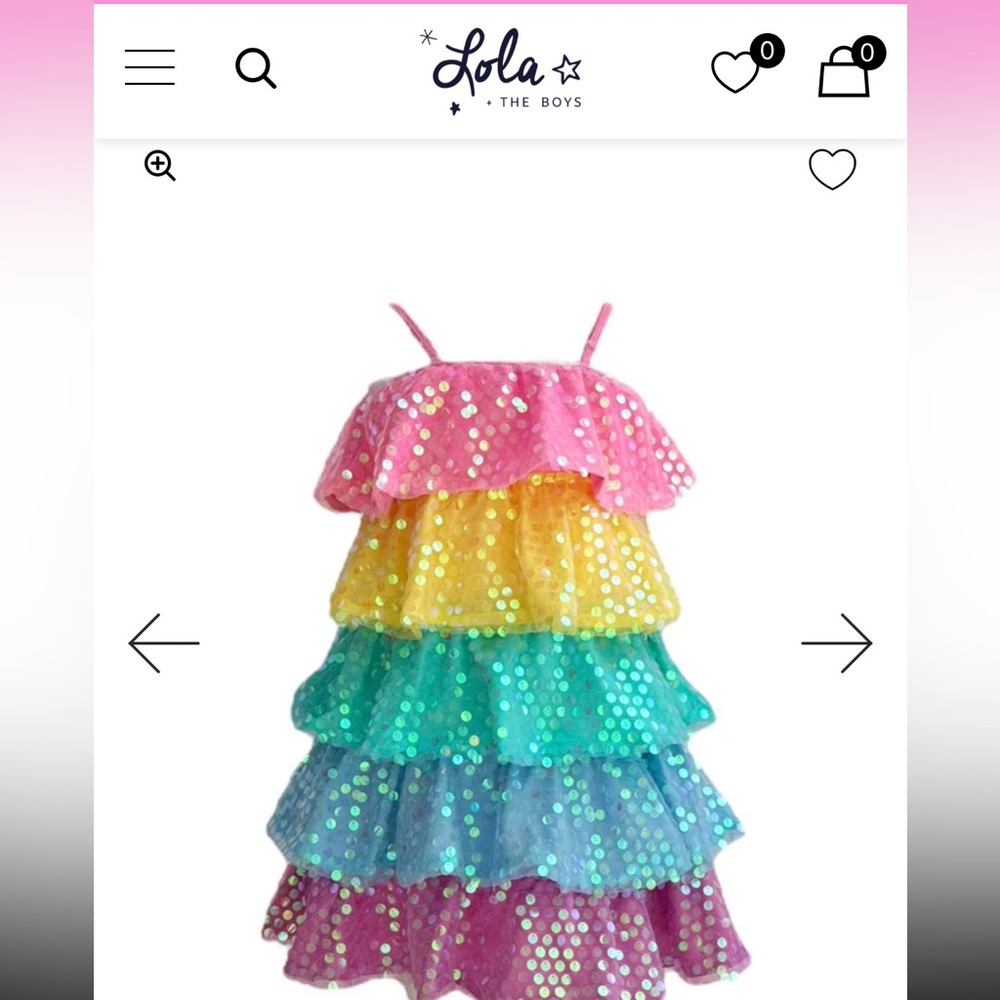 Lola + The Boys Sequin Pastel Dress